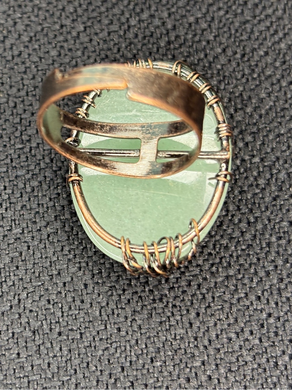 Handcrafted Green Tree of Life Ring - Picture 6 of 9